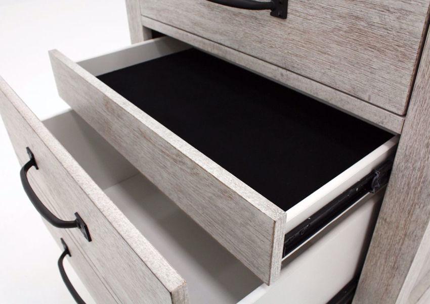 Scott Nightstand with 3 drawers and charging ports